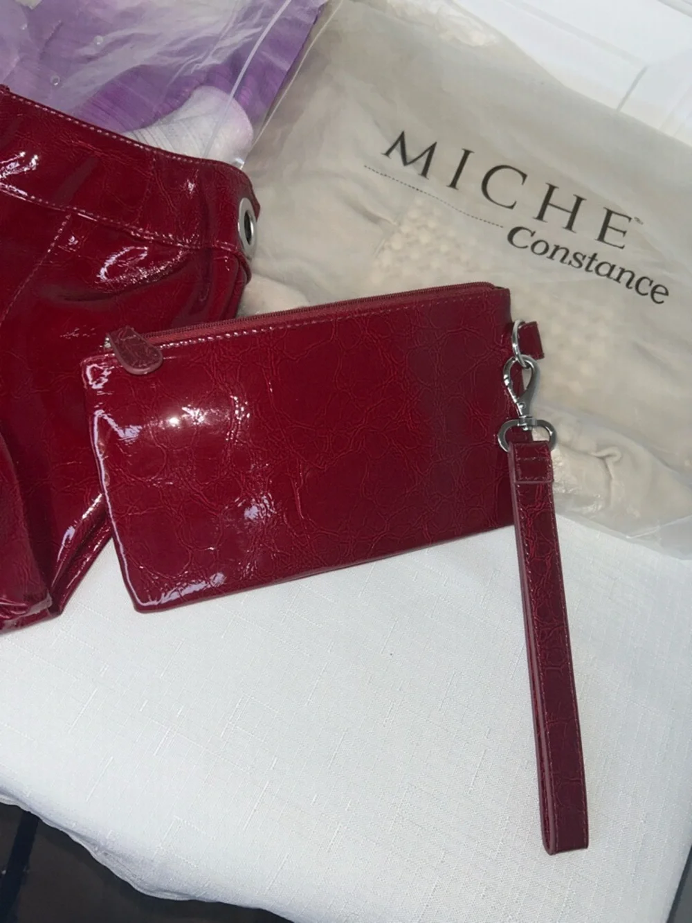 Miche Interchangeable bag Covers with Matching Wristlet Set of 4 - Picture 4 of 13